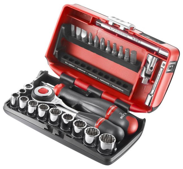 Facom Steckschlüssel-Set 1/4" 6-Kant, 28-teilig, R.360NANO-U112