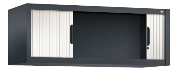 C+P Rollladenschrank Omnispace, H450xB1200xT420mm, Farbe: Schwarzgrau / Verkehrsweiß, Griffmulde, 3263-00 S10079