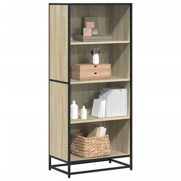 vidaXL Bücherregal Sonoma-Eiche 60x35x139 cm Holzwerkstoff, 3300841