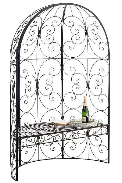 CLP Halbpavillon Rosie mit Sitzbank, bronze, 131942135