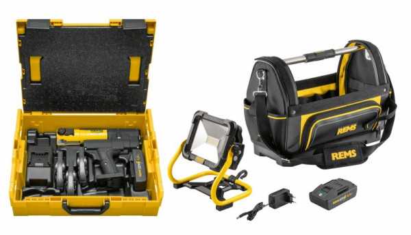 REMS Mini-Press 22V ACC Super-Pack + 3 PZ bis 35 mm L-Boxx R, 578X22 R220