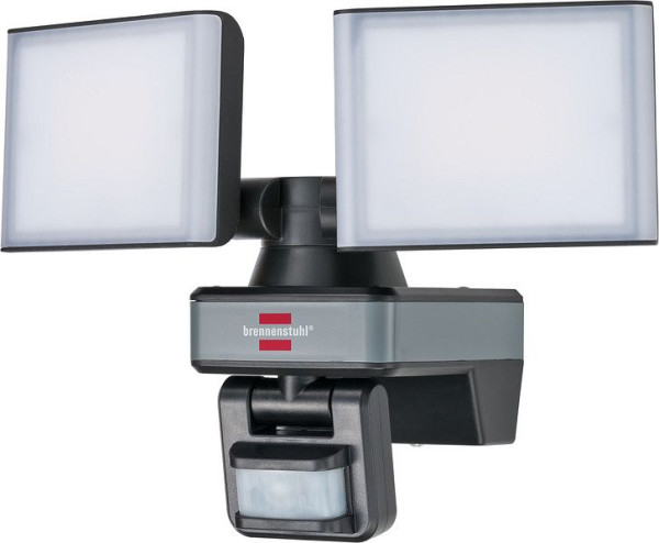 Brennenstuhl Connect WiFi LED Duo Strahler WFD 3050 P (30W, 3500lm, IP54, diverse Lichtfunktionen über App steuerbar, mit Bewegungsmelder), 1179060010