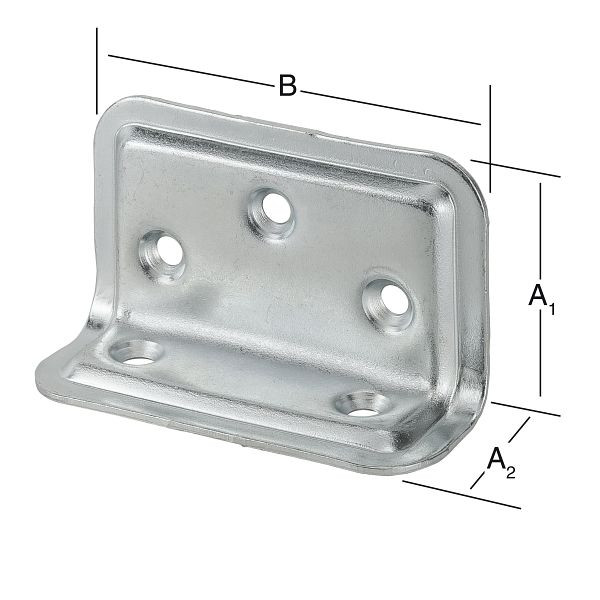 Vormann Breitwinkel 40 x 25 x 70 mm, verzinkt, VE: 20 Stück, 000165040Z