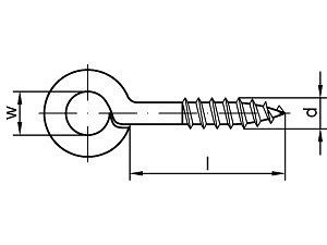 ART 88133 Ringschraubösen Stahl Typ 1 10 x 3 galvanisch verzinkt VE=S (100 Stück)