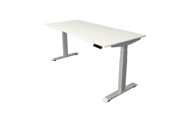 Kerkmann Sitz-Stehtisch B 1800 x T 800 mm, elektrisch höhenverstellbar von 640-1290 mm, Weiß, (Montage), 10040710-1