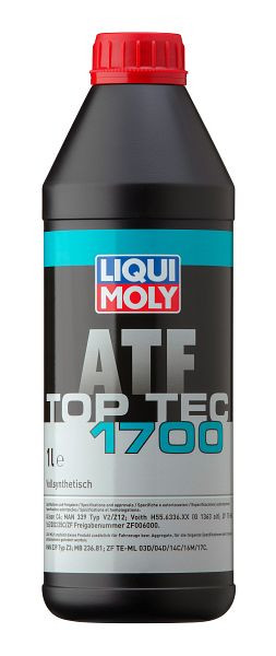 LIQUI MOLY Getriebeöl Top Tec ATF 1700, Dose Kunststoff, VE: 1 Liter, 3663