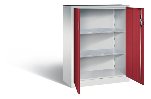 C+P Werkzeugschrank Acurado, H1200xB930xT400mm, Farbe: Lichtgrau / Rubinrot, Muldengriff, 8520-000 S10097