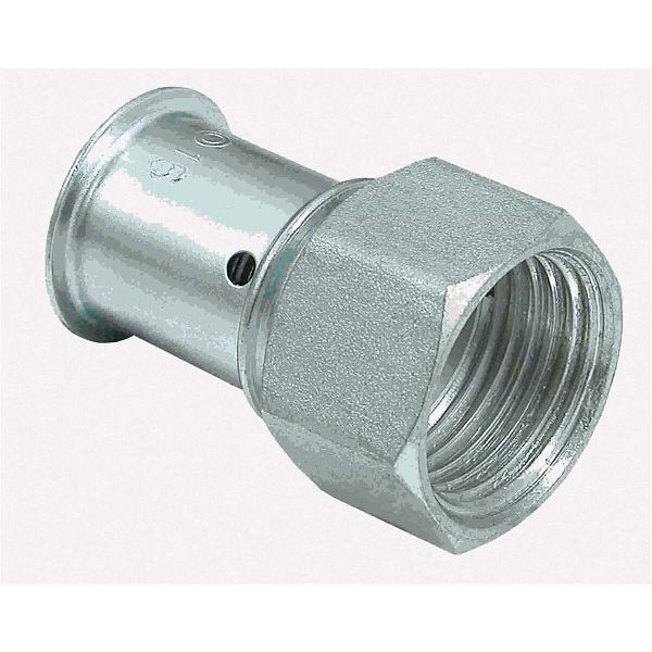 Multitubo Metall-Press-Anschluss 16mmx3/4 IG, Messing verzinnt 21014, 134667