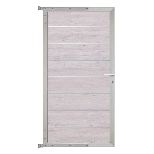 T&J GOTLAND-Tor-Komplettset, 90 x 175 cm, sand/silber, 44112