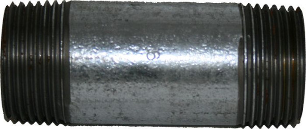 SBN Rohrdoppelnippel 8 cm, 1 1/4" verzinkt, 20213