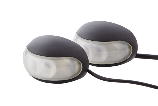 HELLA Umrissleuchte, DuraLED, LED, 12/24V, Anbau, ECE/ADR/GGVS, Lichtscheibenfarbe: glasklar, Kabel: 5000mm, Heckeinbau, 2XA 959 560-411