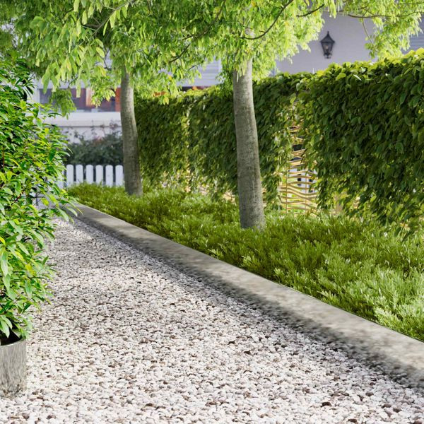 vidaXL Raseneinfassung 10-teilig 103 x 25 cm Stahl Silber, 8008402