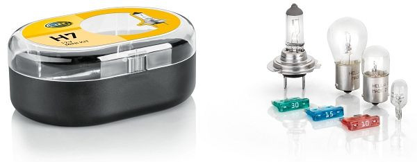 HELLA H7-Glühlampensortiment, 12V, Box, 7 Lampen, 8GH 007 157-941