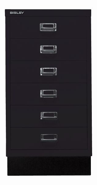Bisley MultiDrawer™, 29er Serie mit Sockel, DIN A3, 6 Schubladen, schwarz, L29A36S633