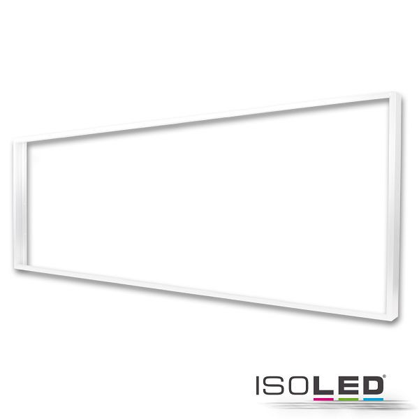 ISOLED Aufbaurahmen weiß RAL 9016, Höhe 7cm, für LED Panels 308x1245, steckbare Schnellmontage, 116016