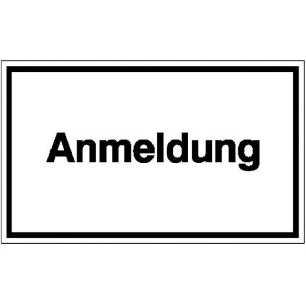 Stein HGS Hinweisschild zur Betriebskennzeichnung, Anmeldung, Kunststoff, witterungsbeständig, 43.5800