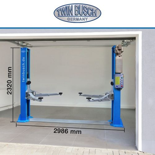 Twin Busch Garagenmodell - 2 Säulen Hebebühne 4,2 t - BASIC LINE autom. Entriegelung, TW242GE-230