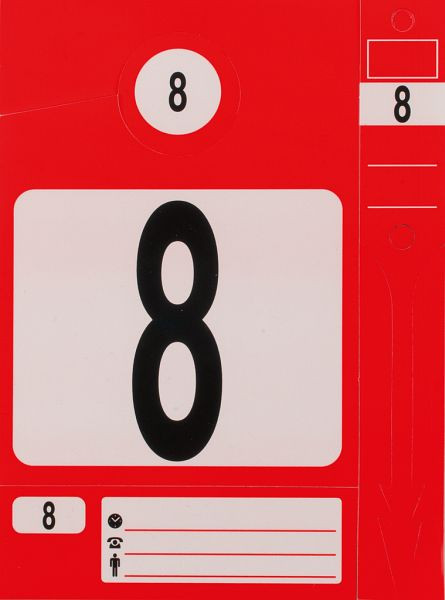 KS Tools Schlüsselanhänger-Set, rot, VE: 300 Stück, 500.8015