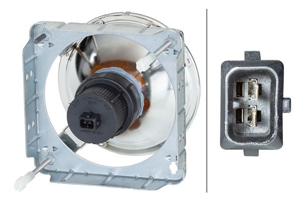 HELLA Halogen-Scheinwerfereinsatz, Fernscheinwerfer, 24V, Referenzzahl: 20, ECE, links, 1KA 008 086-017