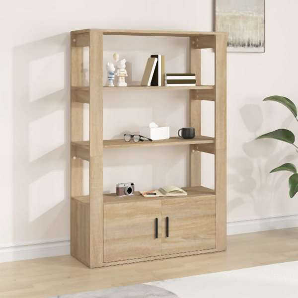 vidaXL Sideboard Sonoma-Eiche 80x30x119,5 cm Holzwerkstoff, 819471