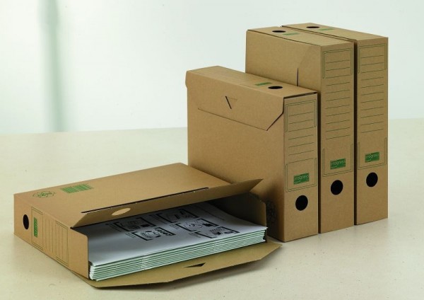 Progress Packaging PF B06.15 025 ARCHIV-ABLAGEBOX 65 SELECT, Mikrowelle braun, Automatikboden 314/64/236, VE: 25 Stück, 700495