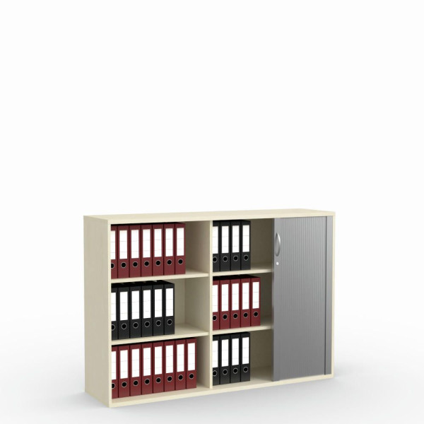 Deskin Rollladenschrank Multi M pro, Ahorndekor, B 1600 x H 1140 x T 420 mm, 278096