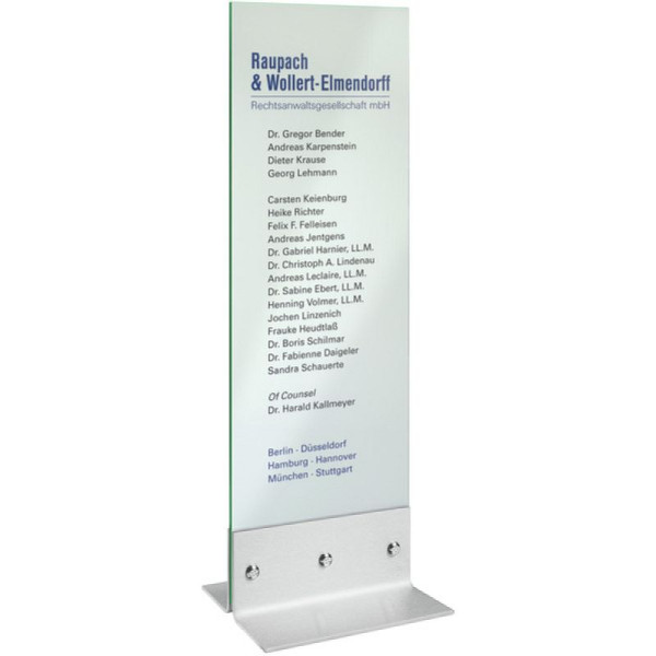 Stein HGS Innenstele aus Glas, 400 x 1750 mm, 60035.0004