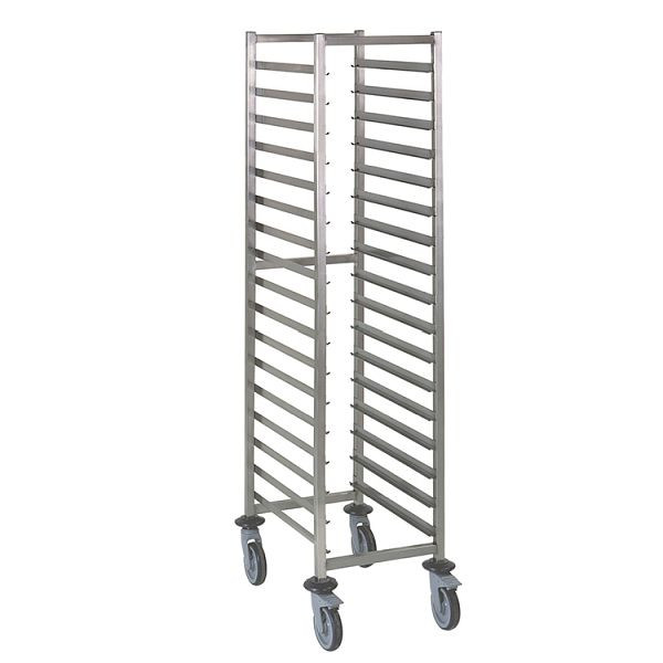Gastro-Inox Regalwagen GN 1/1 aus Edelstahl AISI 304, 17 Etagen, 307.120