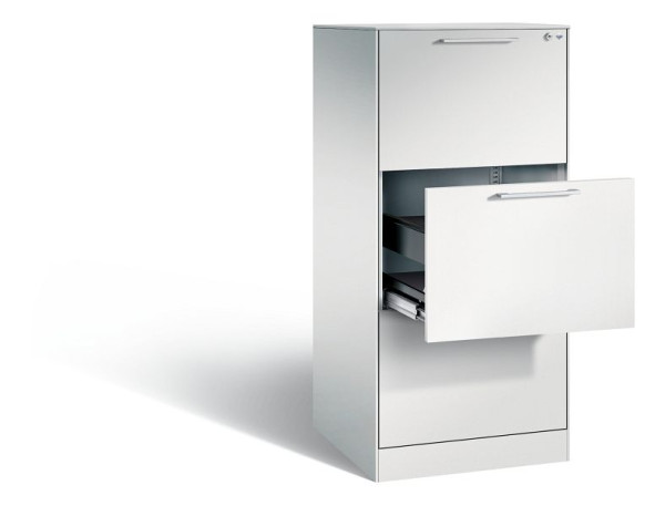 C+P Hängeregistraturschrank Asisto, H1310xB562xT600mm, Farbe: Lichtgrau, Bügelgriff, 146224-301 S10004