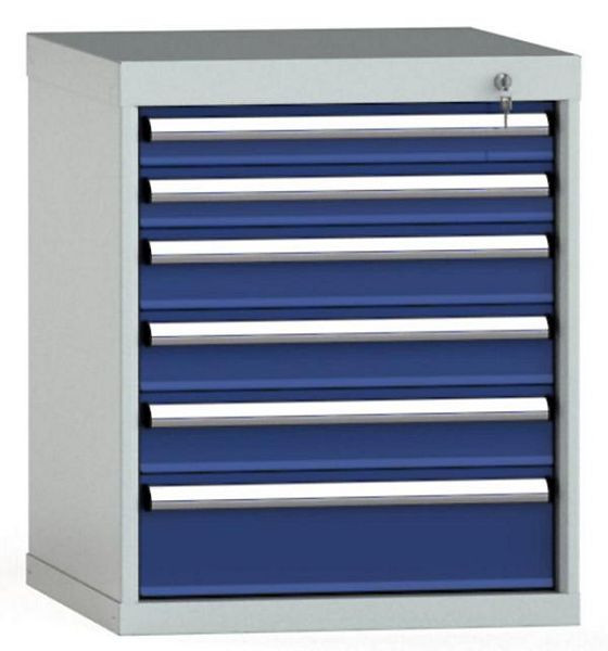 KLW Schubladenschrank 700 x 572 x 605 mm H x B x T, Einbaumaß: 600 mm, Einteilung: 27x27 Einheiten, VU / 200 kg, SEA0700-06UP-001