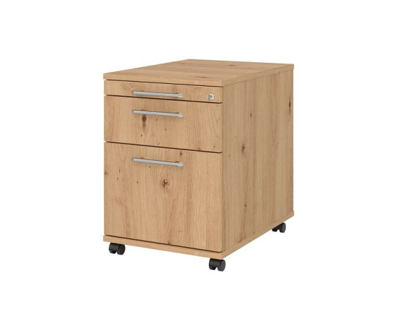 Hammerbacher Rollcontainer 58cm, 1 Schub, 1HR, Schloss RE Asteich, VAC20/R/R/RE
