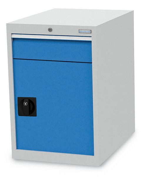 Bedrunka+Hirth Schubladenschrank, Tiefe 736 mm, R 18-24, Schubladenanzahl: 1, Anzahl Flügeltüren: 1 Maße in mm (BxTxH): 555 x 736 x 819, 580/0010.550V