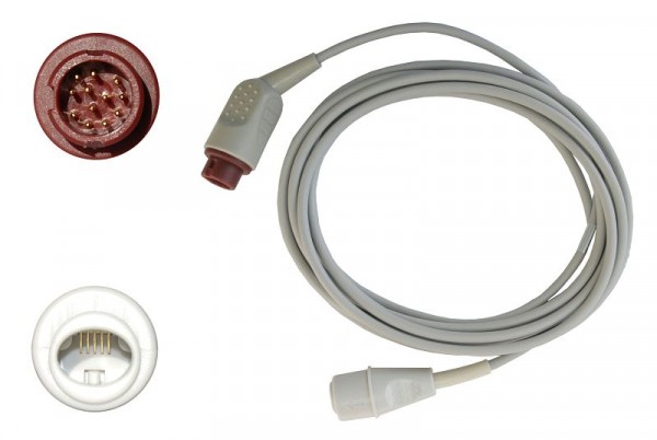 Golmed IBP-Adapterkabel für Edwards Transducer, zu Philips HP, IBP-HP-ED
