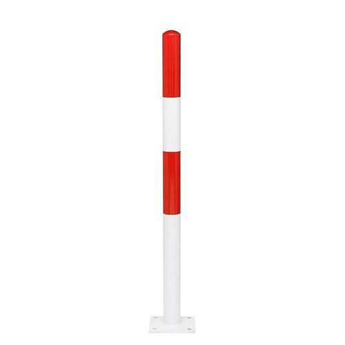 Schake Absperrpfosten Stahl, feuerverzinkt, zum Aufdübeln, Höhe Überflur 1000 mm, ∅: 90 mm, 310826