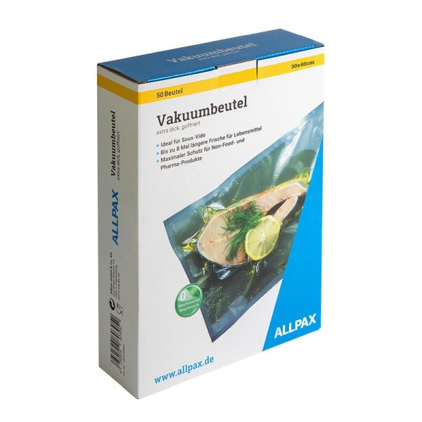 ALLPAX Vakuumbeutel kochfest, 30 x 40 cm, 150 µm, 10007899