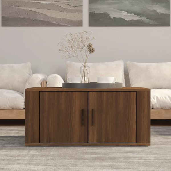 vidaXL Couchtisch Braun Eichen-Optik 80x50x36 cm Holzwerkstoff, 816519
