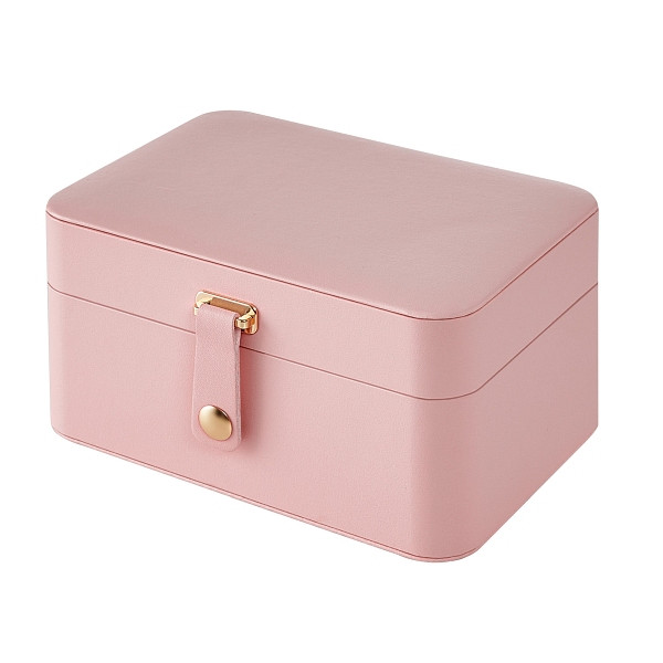 SONGMICS Schmuckschatulle, Pink, 16x11x7,8 cm, JBC166R01