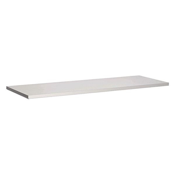 Gastro-Inox Arbeitsplatte aus Edelstahl AISI 430, 1200x700mm, verstärkt mit 18 mm dicker melaminierter, wasserdichter Spanplatte, 301.003