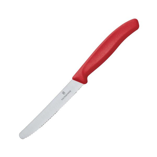 Victorinox Tomatenmesser Wellenschliff 11 cm Rot, CX751