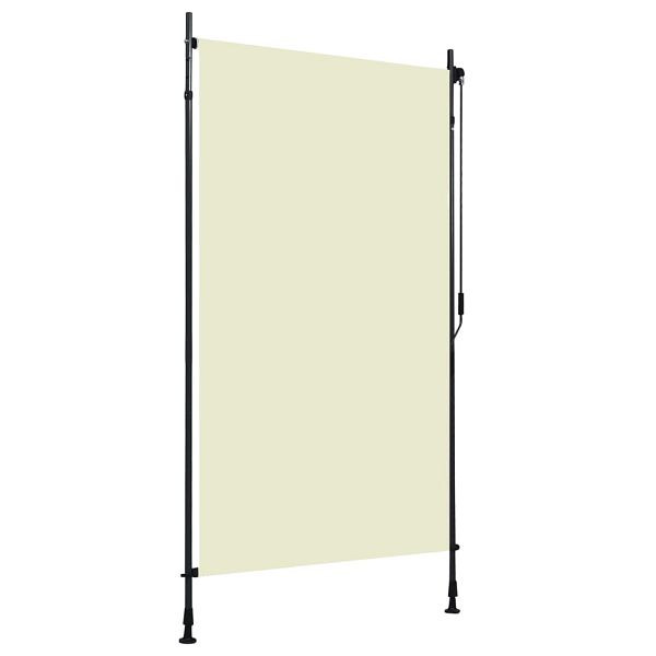 vidaXL Außenrollo 120 x 270 cm Creme, 145940
