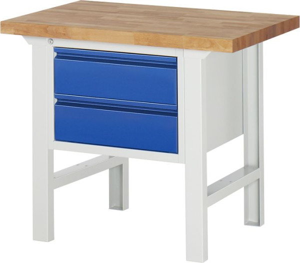 RAU Werkbank 7125I1, B1000xT700xH840mm, 2xSchublade-TA, 03-7125I1-107R4S.11