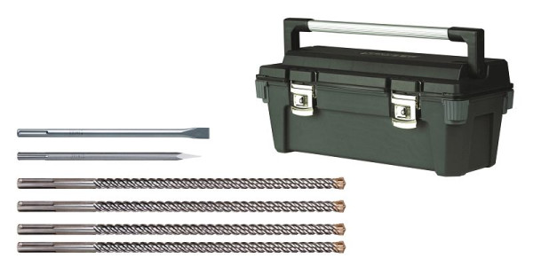DeWalt 4SDS-max Bohrer und 2Meißel im Koffer, SDSMAXKIT-DE