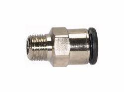 Riegler Gerade Steckverschraubung, Außengewinde konisch mit Außensechskant, 108586