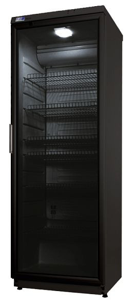 KBS Glastürkühlschrank CD 350 schwarz mit Schloss, 9190035