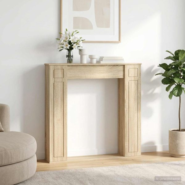 vidaXL Kaminumrandung Sonoma 100 x 20 x 100 cm Holzwerkstoff, 8006617