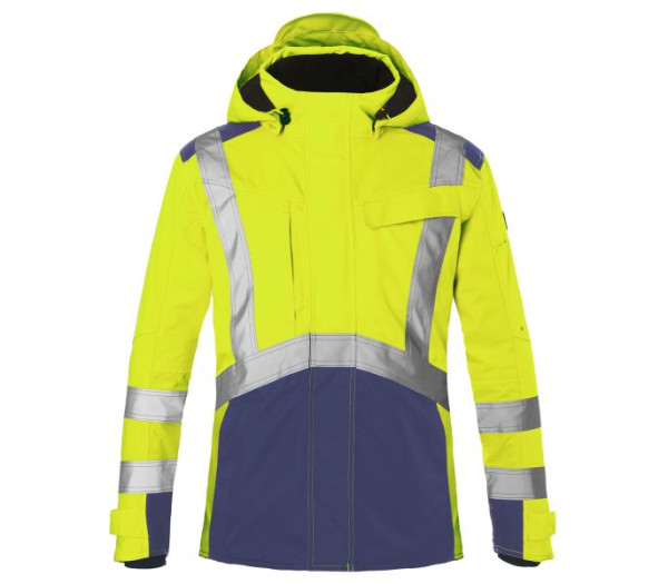 Kübler REFLECTIQ Hardshelljacke PSA 2, Farbe: warngelb/dunkelblau, Größe: XS, 1327 8231-3448-XS