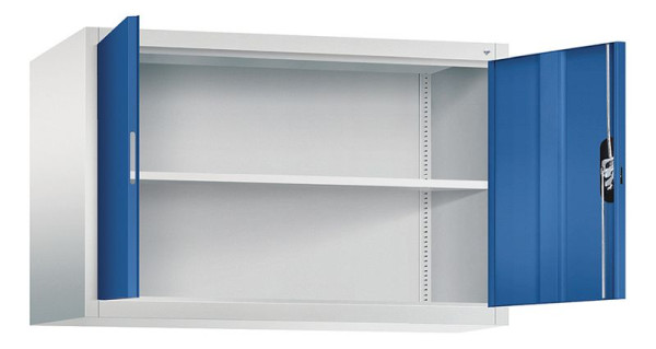 C+P Aufsatzschrank Acurado, H790xB1200xT500mm, Farbe: Lichtgrau / Enzianblau, Muldengriff, 9485-000 S10188
