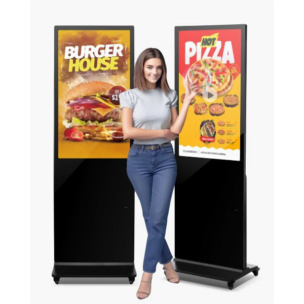 VEVOR Digitaler Kundenstopper Touchscreen 2K UHD LCD 109cm Werbetafel Kino, CPKDZGGT2K43UUTGTV2