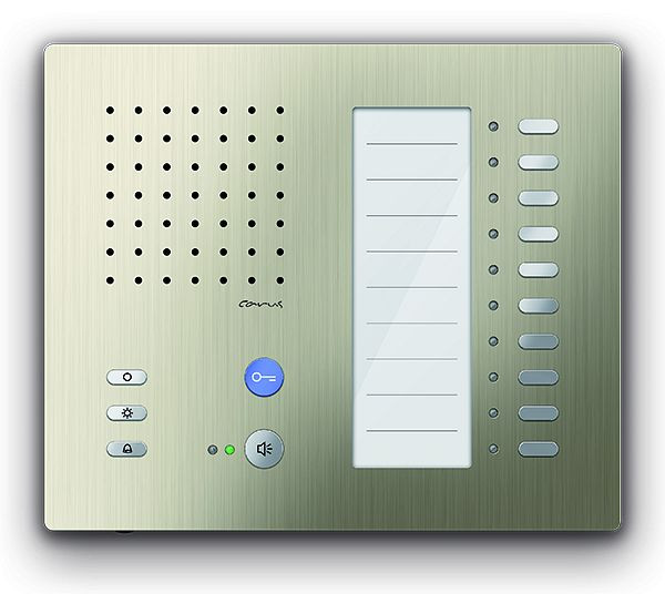 TCS Audio Innenstation zum Freisprechen Serie Carus ADAPTO +10 Tasten, Aufputzmontage champagner, CAI1100-0152