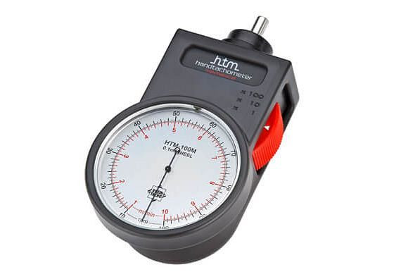 RHEINTACHO Mechanische Handtachometer HTM-100 F mit Messrad 6", A3-3110